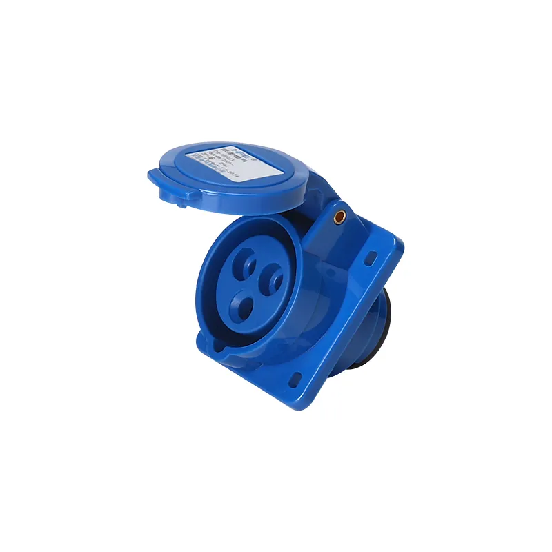 Schuine opbouw-gemonteerde contactdoos